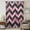 Pink, Black, Gray, variant on Abstract Pink Sheer Curtains 45 Inches Long, Geometric Zigzag Waves Bohemian Stripes Light Filering Curtains, Breathable Simi Curtain Privacy Drapes for Kitchen Bathroom Lightweight Window Treatment