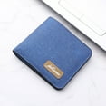 thumbnail image 5 of Luoyaxxxxx Boys Wallets for Kids 7-10 Fashion ID Short Wallet Solid Color Women Men Canvas Hasp Purse Multiple Card Slots Clutch Bag, 5 of 6
