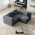 thumbnail image 5 of 94.5" Modular Sectional Sofa with Deep Seating, Very Easy Assembly, Pipleo Modular L-Shaped Couch with High-Density Memory Foam for Living Roomm, 3 Seats, 5 of 9