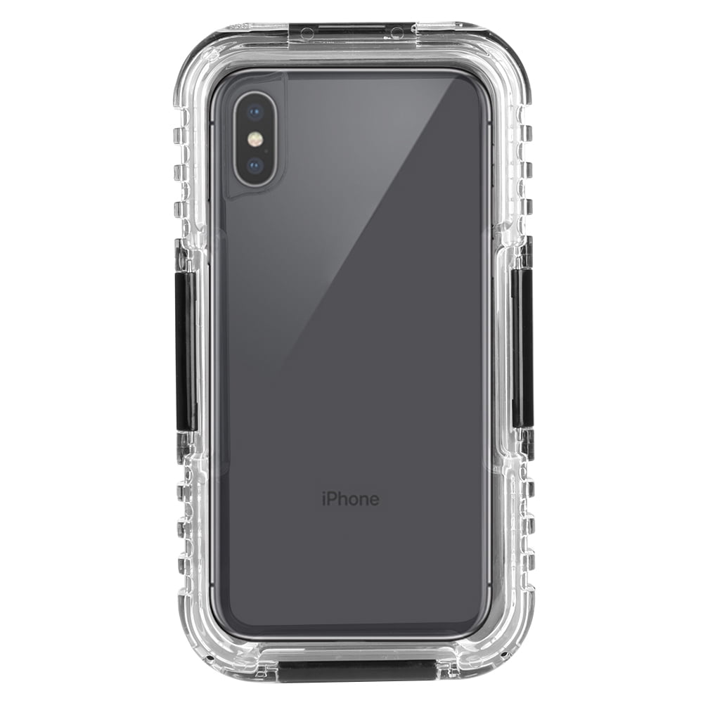 Premium Waterproof Fully Sealed Hard Case For Apple iPhone XS / iPhone X With Protective Cover And Shockproof Protection (Black)