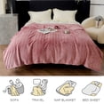 thumbnail image 2 of Striped Vintage Milk Velvet Blanket Winter Thickened Warm Blanket Nap Blanket Shawl Blanket Warm Blanket, 2 of 2