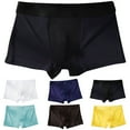thumbnail image 2 of Lovzfmll Men's Underwear Ice Silk Boxer Briefs, Seamless Breathable Business Shorts, Quick-Dry Comfort Boxer Shorts, 2 of 4