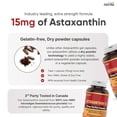 thumbnail image 4 of Herba Astaxanthin Supplement 15mg – 60 Vegetable Capsules | Made with Non-GMO Micro-algae | Source of Antioxidant | Made in Canada, 4 of 9