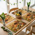 thumbnail image 5 of Fall Placemats Set of 4, Thanksgiving Country Harvest Pumpkins Cardinal Washable Wipeable Table Mats for Dining Tables, Indoor Outdoor Kitchen Place Mats for Holiday Party Table Decor, 5 of 9