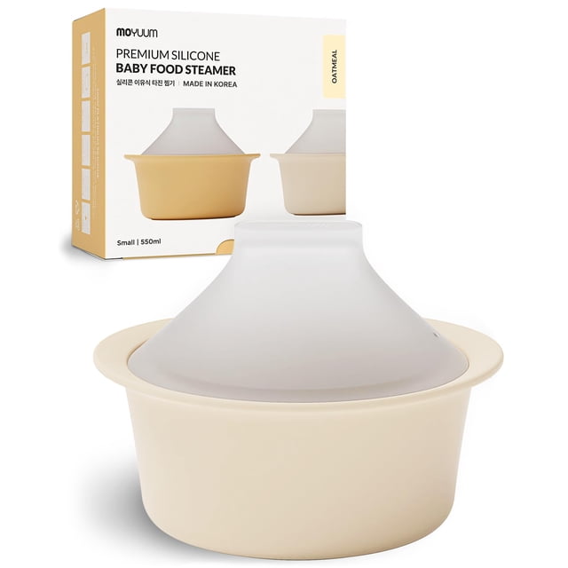Vaporizador para comida de bebé Moyuum de silicona 550 ml, fabricado en Corea