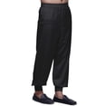 thumbnail image 2 of Atasi Mens Solid Rayon Readymade Pajama Ethnic Wear Adjustable Harem Pants, 2 of 5