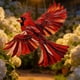 thumbnail image 1 of Red Birds Stained Acrylic Style Window Hanging Farm Ornament For Home Window Garden Farm Decor Gift For Red Birds Lovers, 1 of 8
