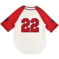 thumbnail image 2 of Big Boy Kansas City Monarchs S.P. No. 25 Replica Mens Baseball Jersey [White/Red - 5XL], 2 of 5