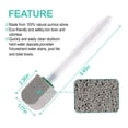 thumbnail image 2 of Lumikrypt Pumice Stone Toilet Bowl Cleaner, Pumice Toilet Scrubber Toilet Bowl Stain, Bathroom Cleaner Brush Toilet Wand Refills with 18CM Long Handle, 1 Wand+10 Pumice Stones, 2 of 7