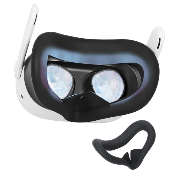 Mascarilla facial de silicona para Meta Quest 3s, a prueba de sudor y luz