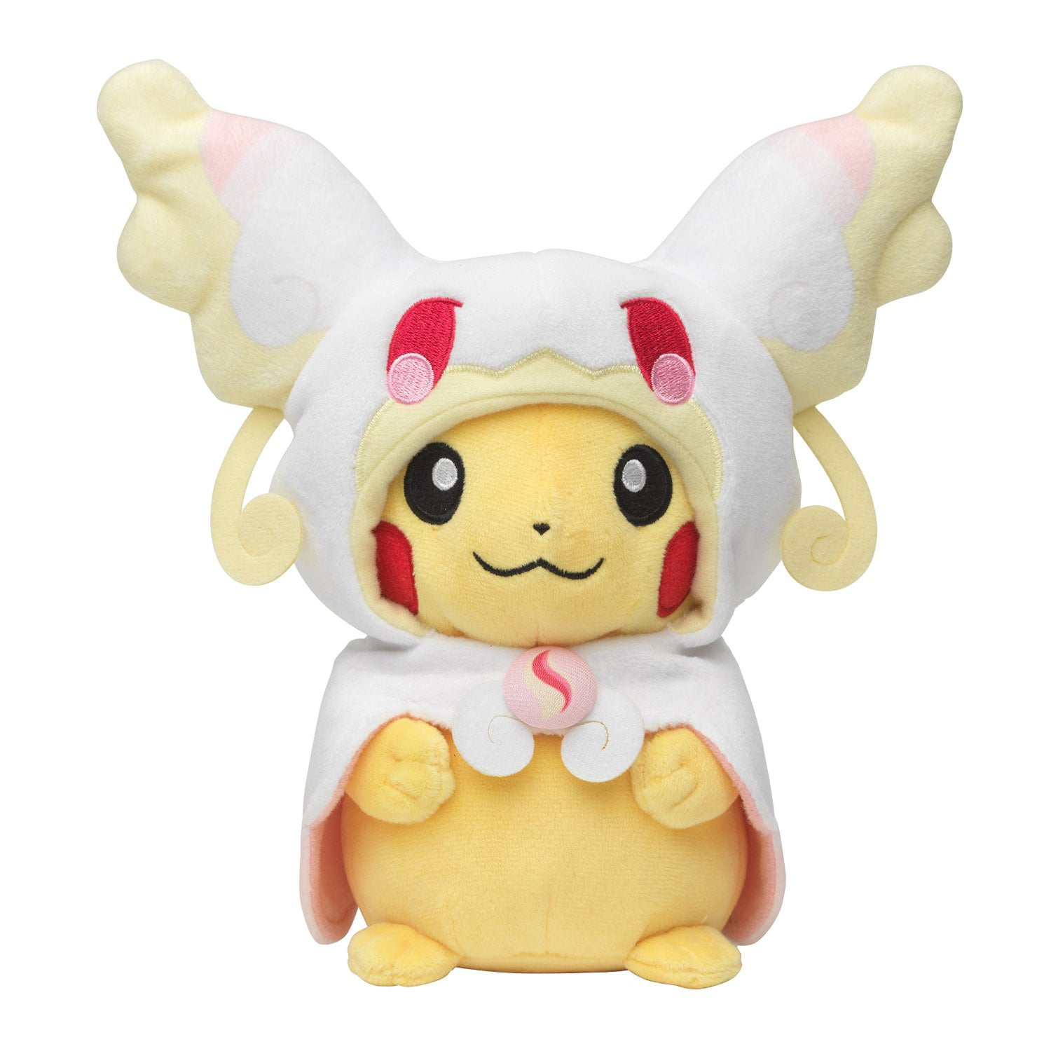 New Smile Pokemon Center Pikachu Mega Lucario Poncho Plush Toy Soft Doll 8" 