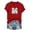 Red, variant on Zedker Easter Shirts for Women Fashion Egg Printed Casual Short Sleeve Round Neck T Shirt Tops Black L