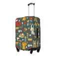 thumbnail image 2 of Disketp Cute Animal Forest Elastic Travel Luggage Cover Travel Suitcase Protective Cover For Trunk Case Apply To 18''-32'' Suitcase Cover (Luggage not included)-Small, 2 of 9
