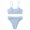 Sky Blue, variant on WREESH Womens Two Piece Swimsuit High Cut Bikini Fashion Solid High Waist Bikini Push-Up Padded Swimsuit Beachwear Set Bikinis Siuts Bathing Suit Purple