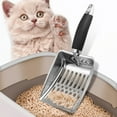 Walbest Stainless Steel Cat Litter Scoop Poop Sifting Scooper with Non