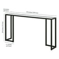 thumbnail image 4 of Evelyn&Zoe Oscar 55" Wide Rectangular Console Table, Blackened Bronze, 4 of 7
