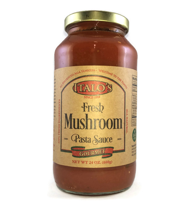 Italo's Keto & Paleo Friendly Tomato Sauce for Pasta, No Sugar Added, Low Carb, Low Sodium, Non GMO, Real Italian, Fresh Mushroom Tomato Sauce