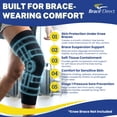 thumbnail image 5 of Breg Undersleeve Knee Brace Liner – Cotton or Neoprene Sleeve for Skin Comfort & Brace Suspension, 5 of 7