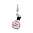 thumbnail image 2 of Amore LaVita 925 Sterling Silver Enameled Nail Polish Bottle Charm 18 x 10 mm, 2 of 3