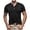 Black, variant on Krdevn Men's Casual Slim Short Sleeved T Shirt,L