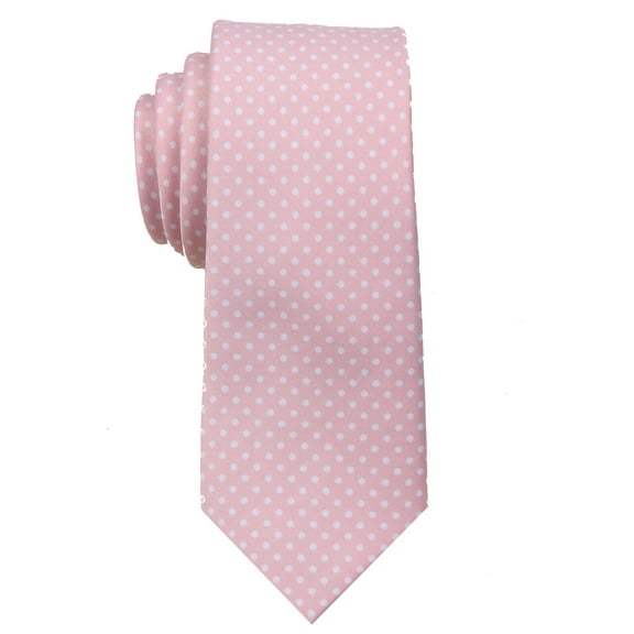 Boy's Polka Dot Necktie - Light Pink