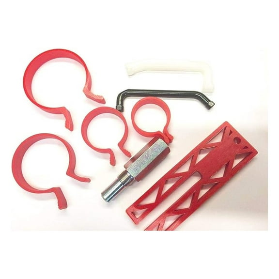 Chainsaw Piston Ring Compressor Tool Kit - Stihl, Echo, Homelite & Efco Compatible - Piston Stop & Cylinder Installation Tool - 30-60mm