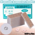 thumbnail image 1 of 100pc/box HuanQiu Press Needles 600pcs Ear Acupuncture Disposable Ear Press Seed, 1 of 12