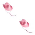 thumbnail image 1 of Inteprter cowboy Hat Wide Brim Hat Band Hat Shapeable for Men Beach Outdoor rosa 2piezas, 1 of 1