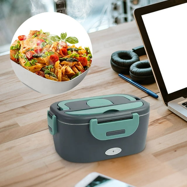 Portable Temperature-Controlled Food Warmer Container for Travel Camping Hiking Outdoor Picnics and Home Use with Rechargeable Battery and Adjustable Heat Setting
