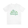 thumbnail image 2 of Here For the Shenanigans Green Irish Unisex Jersey Short Sleeve Tee, 2 of 10
