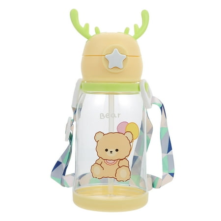 

Kids Cups Antler Straw Cup Spill Proof Leak Proof Water Bottle Child Travel Mug