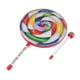 thumbnail image 5 of Tambor de forma con mazo de colores del arco iris, instrumentos musicales rítmicos para bebés y niños 10 pulgadas, 5 of 6