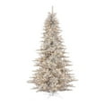 thumbnail image 1 of Vickerman 120" PVC Fir Dura-lit LED Artificial Christmas Tree in Silver Tinsel, 1 of 3