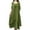 06-Green, variant on Womens Summer Dresses Casual Solid Color Long Sleeve Elegant Button V-Neck Beach Boho Hawaiian Maxi Dress Plus Size 06-Green 4XL
