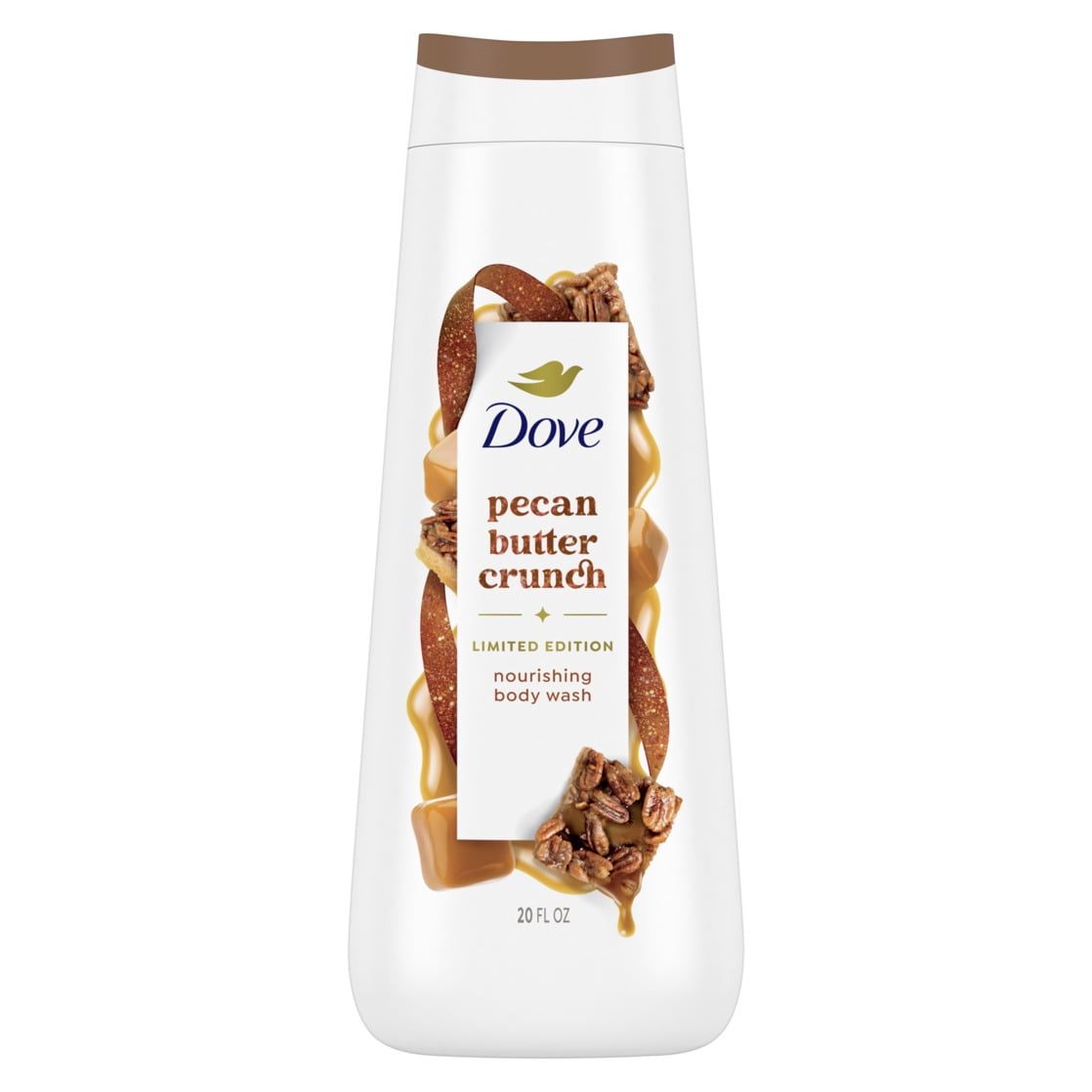 (2 pack) Dove Limited Edition Holiday Treats Body Wash For Deep Nourishment Pecan Buttercrunch ,20 fl oz