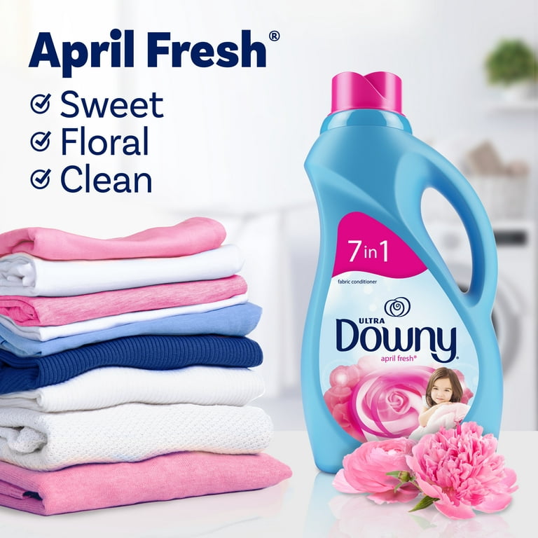 Downy Liquid Fabric Softener, Cool Cotton, 77 fl oz, 105 Loads