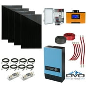 1240 Watt Solar System Kit / 60A MPPT Charge Controller / 3000 Watt 24V Inverter with Output 110V/220V without Batteries