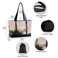 thumbnail image 2 of FORMRS Canvas Laptop Tote Bag for Women with 15.6" Computer Compartments Shoulder Handbag, Abstract Landscape, 2 of 7