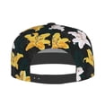 thumbnail image 4 of Balery Baseball Cap Flat Bill Hats for Men Adjustable Size for Running Workouts and Outdoor Activities All Seasons Dad Hat(Lilies Flowers ), 4 of 9
