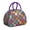 Purple-47, variant on Rustic Bohemian Lunch Tote for Women, Ethnic Style Insulated Lunch Bag with Retro Hippie Patterns, Reusable Leakproof Cooler for Office or Picnic Use