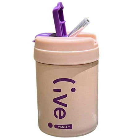 

Flm Vacuum Cup Drink Water Letter Design Practical Milk Tea Water Cup Drinkware