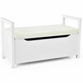 thumbnail image 1 of Costway Shoe Bench Storage Ottoman Rack Cushion Seat Bedroom Hallway, 1 of 10