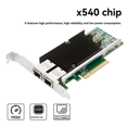 thumbnail image 3 of X540-T2 10GbE Dual Port PCIe X8 Server Network Card 4 RJ45 10G NIC 10 Gigabit Ethernet Adapter Card for PC Laptop,1 * Gigabit Network Card, 3 of 8