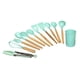 thumbnail image 3 of Juego de utensilios de cocina antiadherentes, 12 piezas de herramientas de nailon resistentes al calor y sin BPA para cocinar y servir, duraderas y fáciles de limpiar, 3 of 8