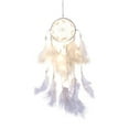 thumbnail image 2 of Dream Catcher, Feathers Tree of Life Style Dream Catcher with Lights & Healing Crystal Stone, Handmade Wall Hanging Dreamlike Decor for Bedroom Windows Wedding Party Wall Decor Art Craft Gift, 2 of 4