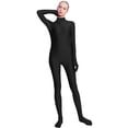 thumbnail image 2 of SPEERISE Body de licra con pies para mujer, mono Zentai sexy de cuello alto, mono de cuerpo entero para baile, mono de Halloween, 2 of 5