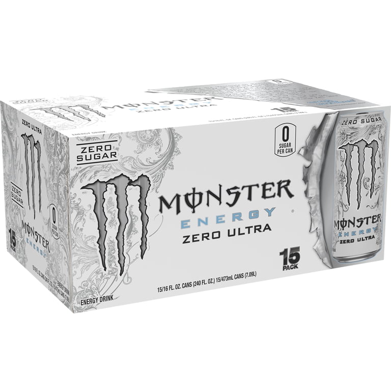 Monster Energy Zero Ultra Sugar Free, 16 fl oz, 15 Pack photo 2