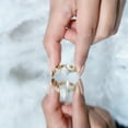 thumbnail image 5 of Rosec Jewels Lab Grown Diamond Teardrop Wedding Engagement Ring Set (Ef-VS Quality) - Statement Bridal Rings Set of 2, 14K Yellow Gold, US 4.50, 5 of 9