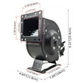 thumbnail image 4 of Techtongda 120W Multi-blade Centrifugal Blower Centrifugal Fan Outdoor Wood Furnace Boiler Blower Snail Blower, 4 of 12