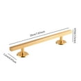 thumbnail image 4 of Yinanstore Fingerboard Rail Obstacle Prop Ramp Great Add Stainless Steel for Parks Finger Mini Skateboard Rail Square Creative Toy Games Gold 20cmx1.2cm, 4 of 4